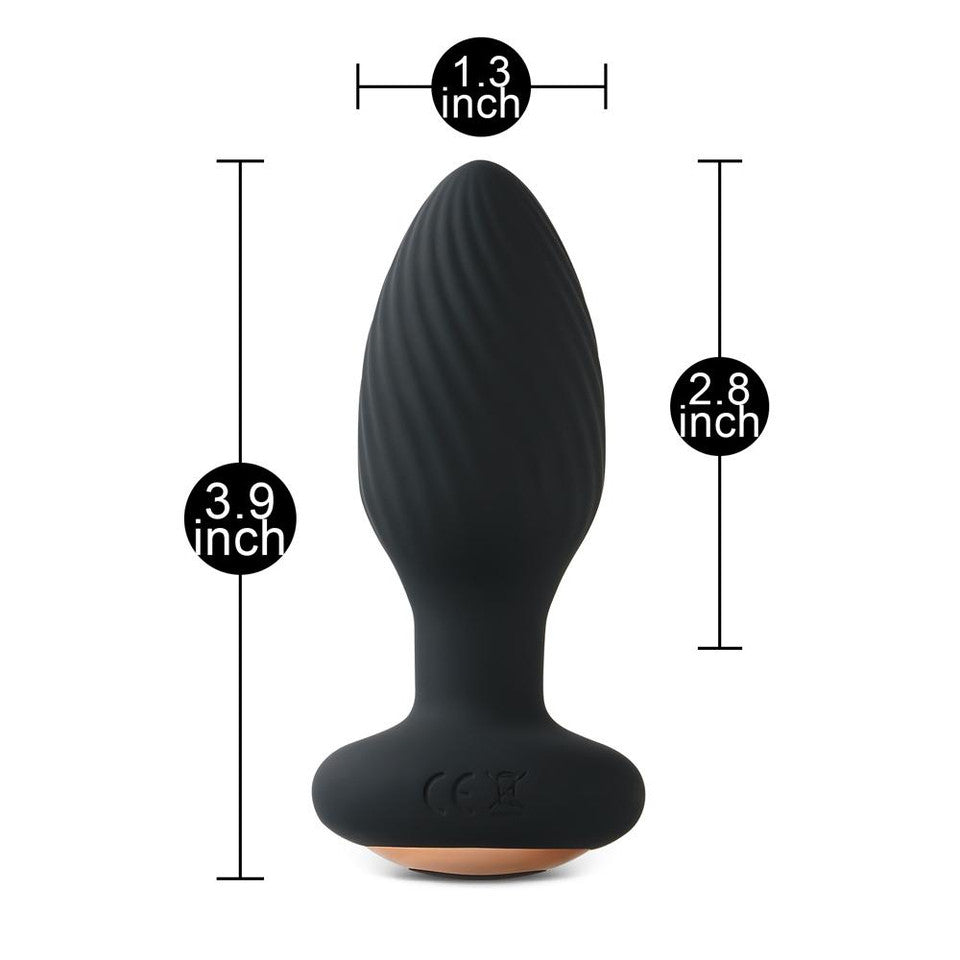 7-Speed Remote Control Silicone Vibrating Anal Plug