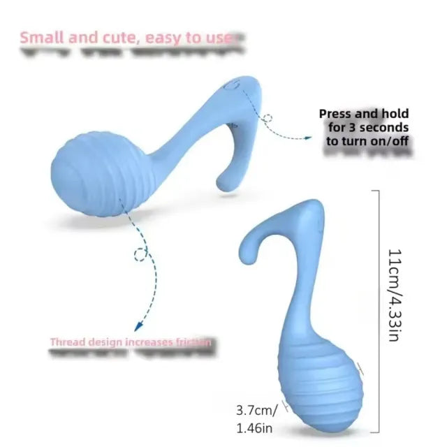 10 Modes Blue App Control Rechargeable Silicone Musical Note Vibrating Egg for Clitoral and G-Spot Stimulation