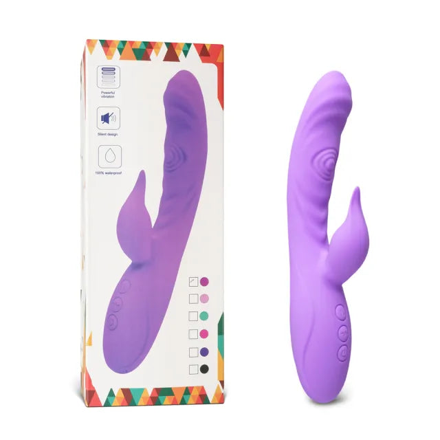 7-Speed Rabbit Vibrator with Double Tapping Function