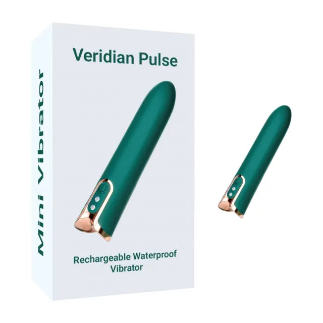 10-Speed Green & Rose Gold Rechargeable Waterproof Vibrator