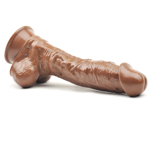 9.7'' Brown Color Realistic Dildo with Balls