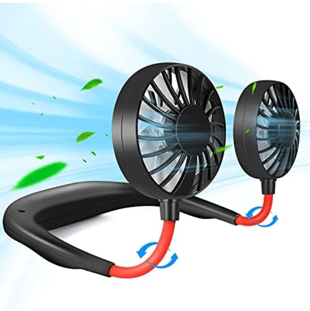 Portable Neck Fan Rechargeable Personal Hand-Free Fan